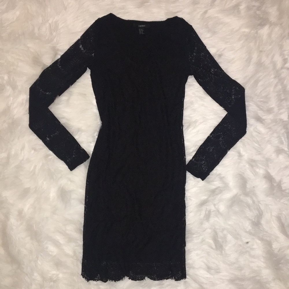 Black lace dress